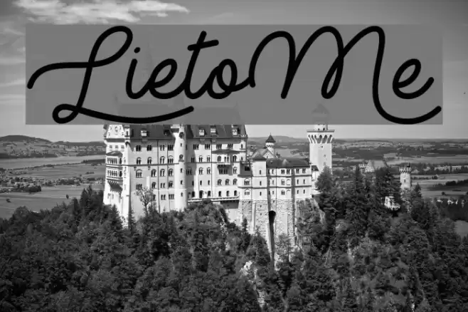 LietoMe Font examples