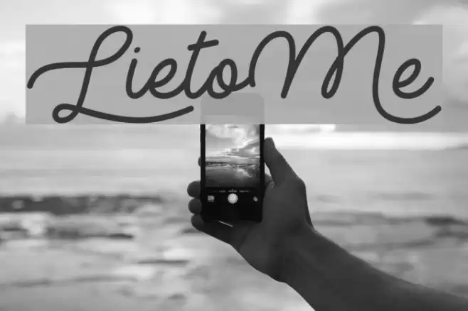 LietoMe Font examples