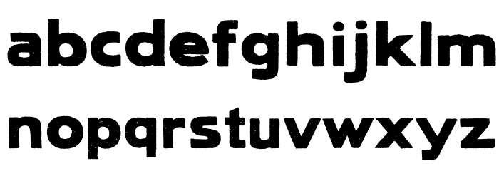 Lietz LindauHamburg Font LOWERCASE