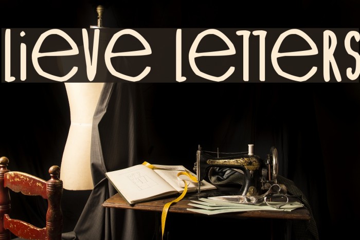 Lieve Letters Font examples
