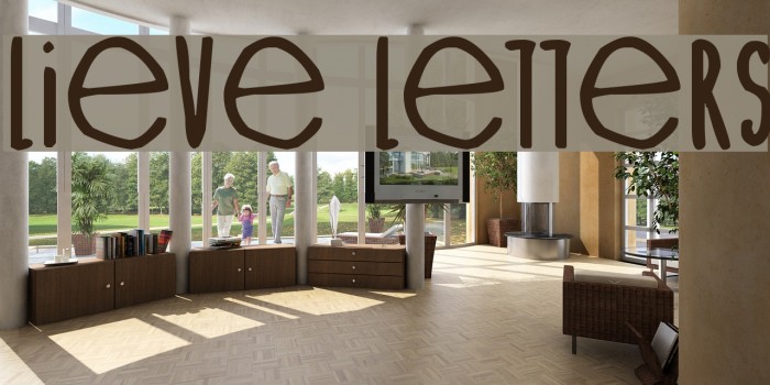 Lieve Letters Font examples