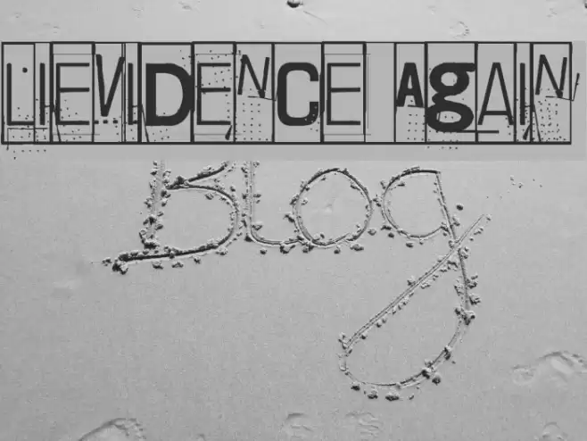 Lievidence Again Font examples