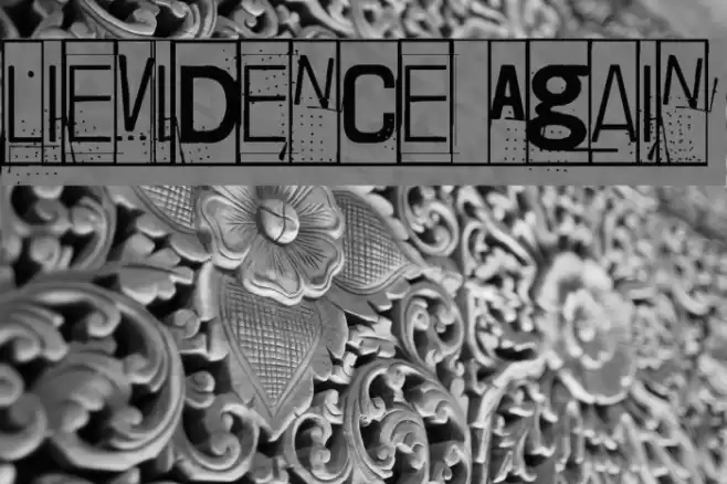 Lievidence Again Font examples