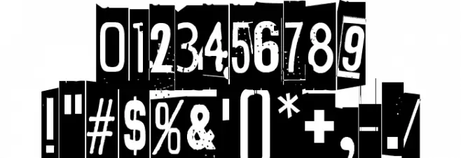 Lievidence Nega Font OTHER CHARS