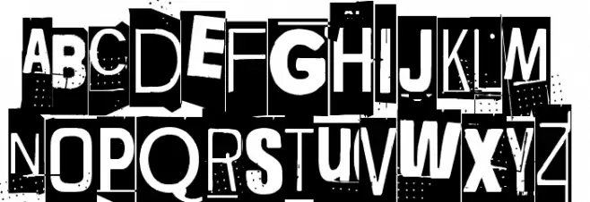 Lievidence Nega Font UPPERCASE