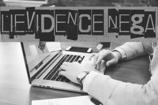 Lievidence Nega Font examples