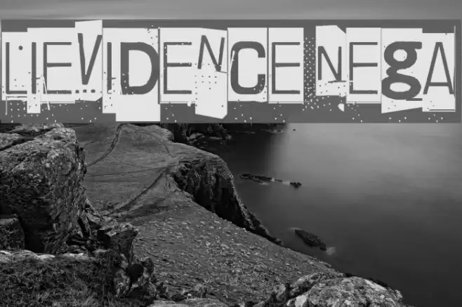 Lievidence Nega Font examples