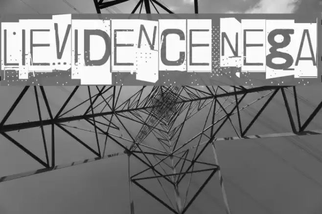 Lievidence Nega Font examples