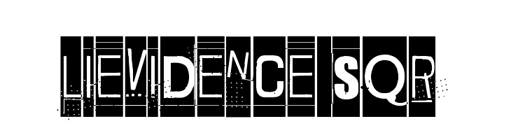 Lievidence SQR Шрифта