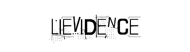 Lievidence  font caratteri gratis