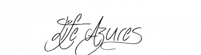 Life Azures  Free Fonts Download