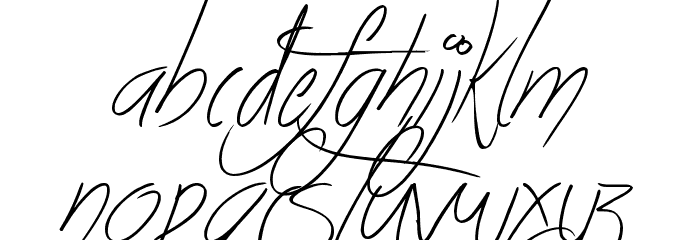 Life Azures Font LOWERCASE