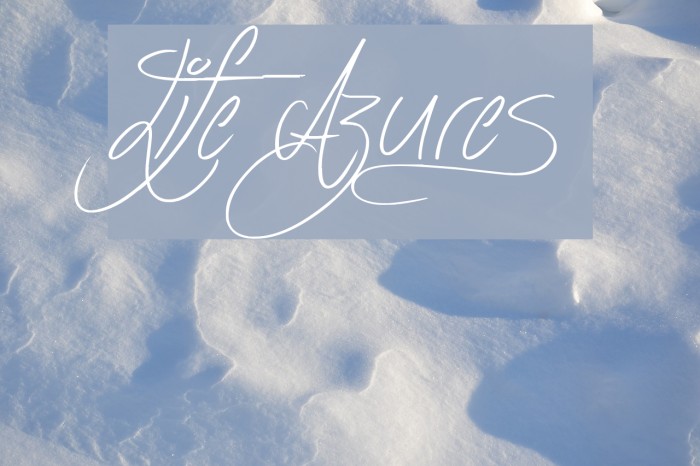 Life Azures Font examples