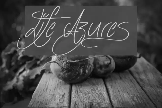 Life Azures Font examples