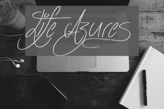 Life Azures Font examples