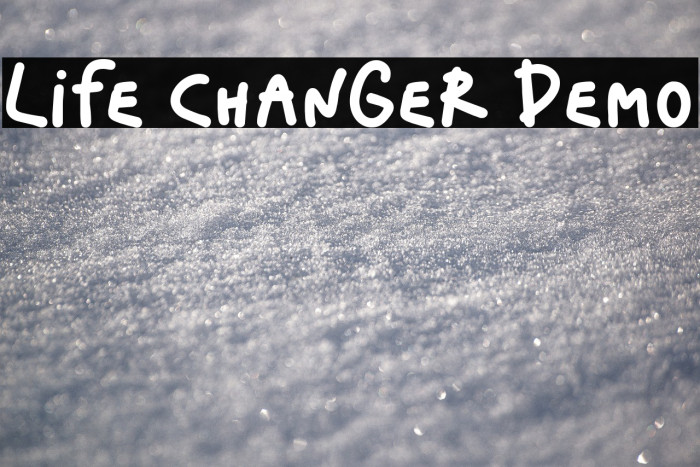Life Changer Demo Font examples
