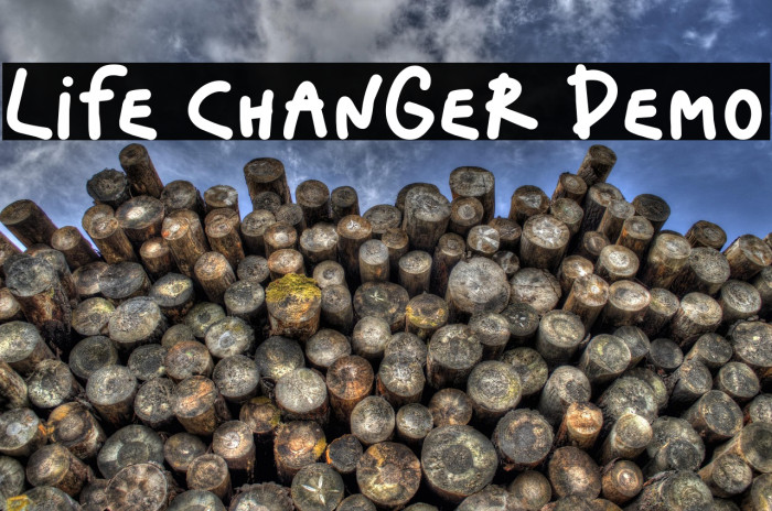 Life Changer Demo Font examples