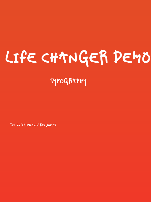 Life Changer Demo Poster