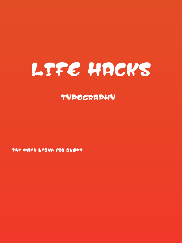 Life Hacks Poster