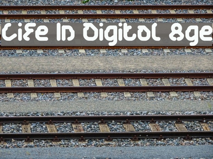 Life In Digital Age Font examples