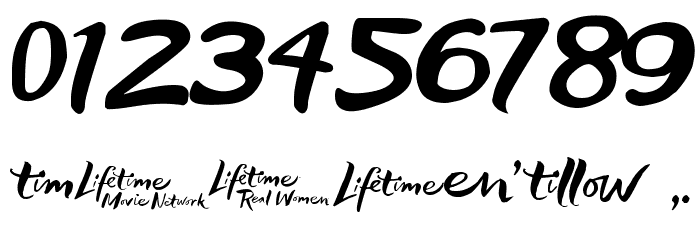 Life Is A Right Time Font OTHER CHARS