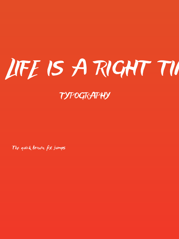 Life Is A Right Time Poster