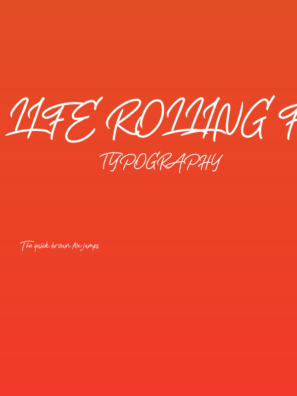 Life Rolling Free Trial Poster