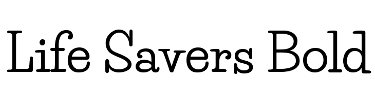 Life Savers Bold Font