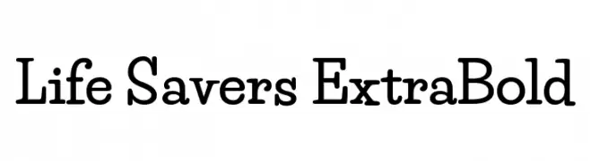 Life Savers ExtraBold  baixar fontes gratis