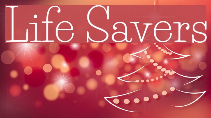 Life Savers Font examples