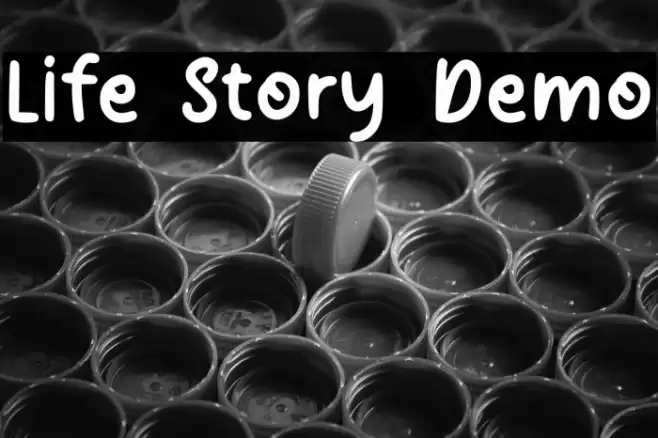 Life Story Demo Font examples