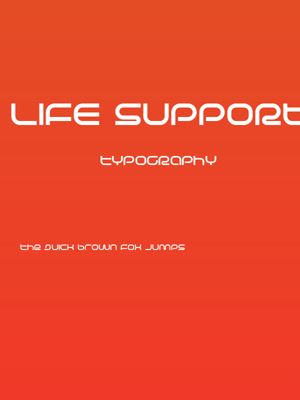 Life Support Bold Poster