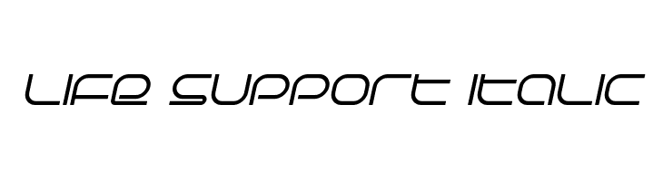 Life Support Italic Шрифта