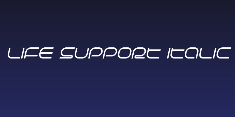 Life Support Italic Social Header