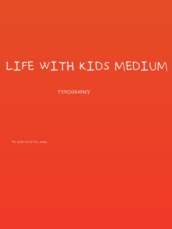 Life With Kids Medium Poster