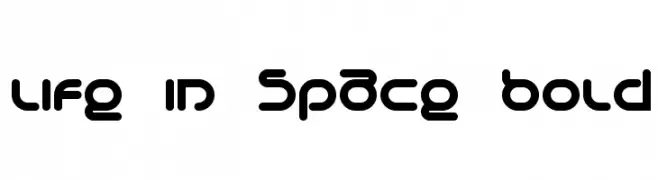 Life in Space Bold  Frei Schriftart Herunterladen