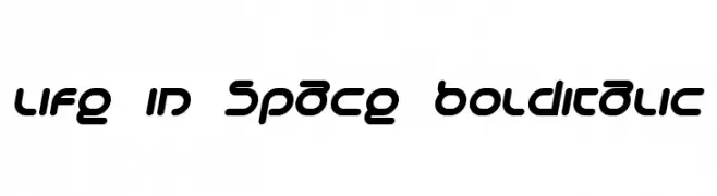 Life in Space BoldItalic  免费字体下载