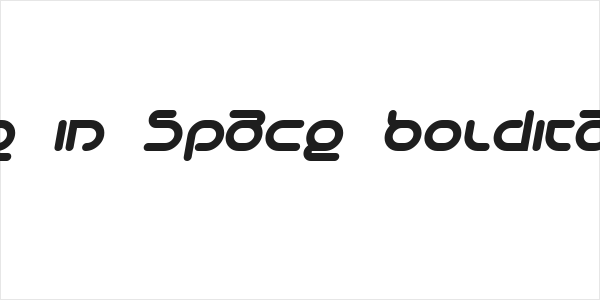 Life in Space BoldItalic Logo