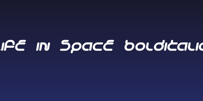 Life in Space BoldItalic Social Header
