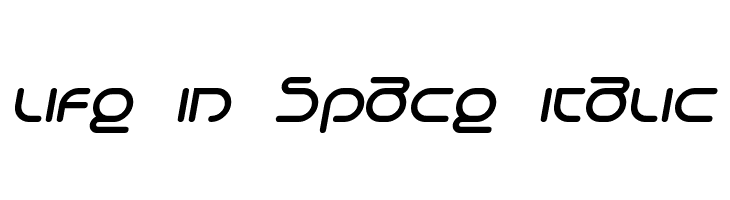 Life in Space Italic  font caratteri gratis