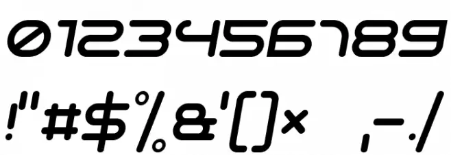 Life in Space Italic Font Alte caractere