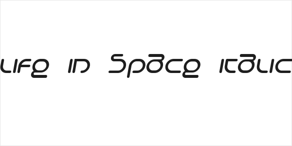 Life in Space Italic Logo