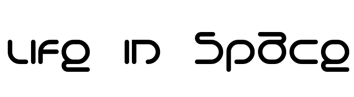 Life in Space Schriftart