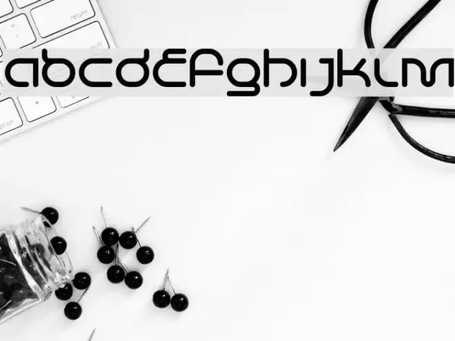 Life in Space Schriftart examples