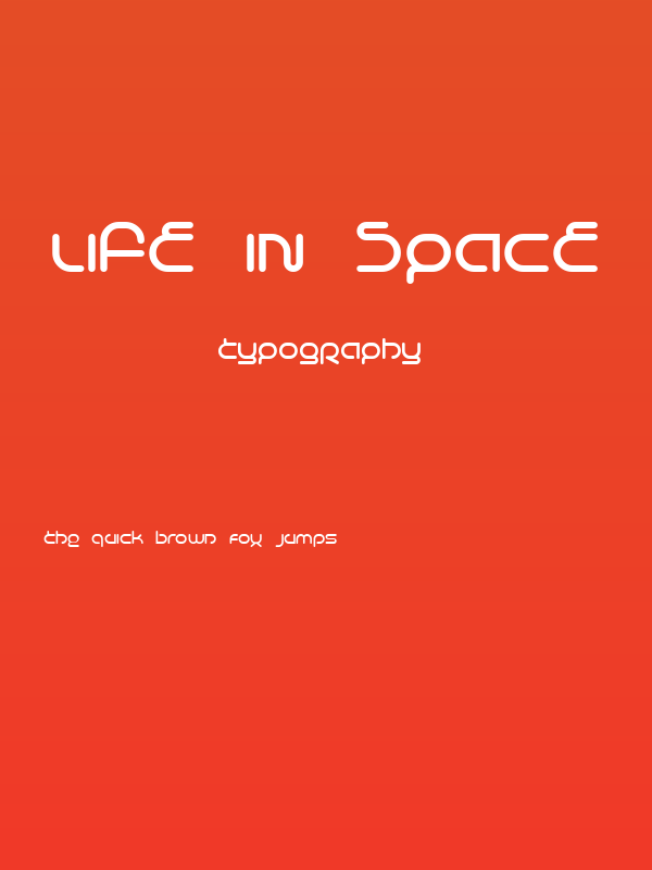 Life in Space Poster