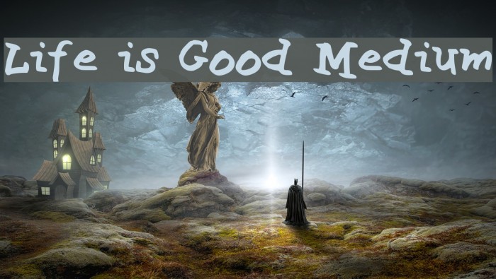 Life is Good Medium Font examples