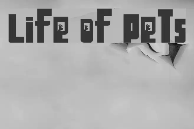 Life of Pets Font examples