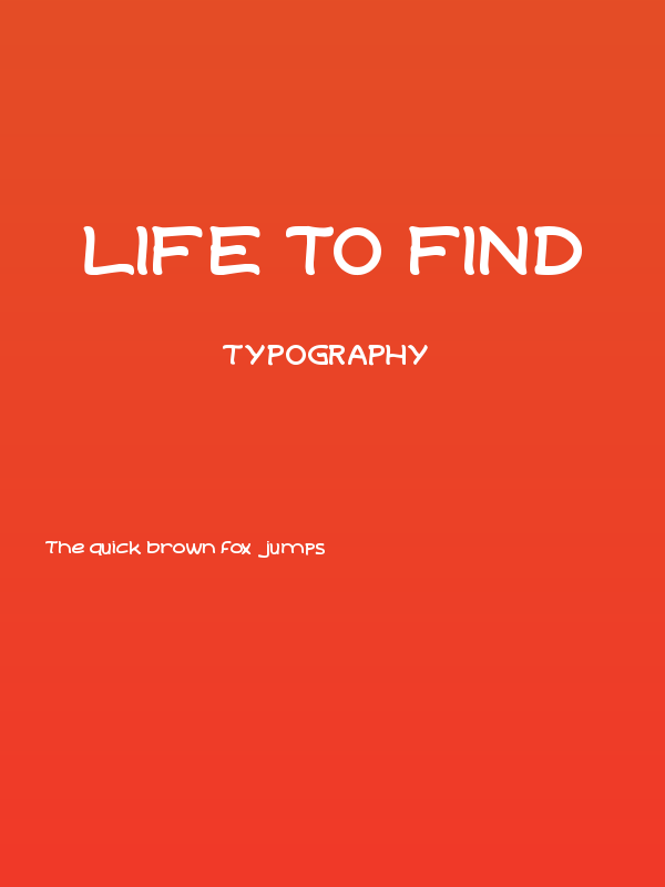 Life to Find Poster