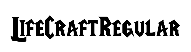 LifeCraftRegular  Скачать бесплатные шрифты