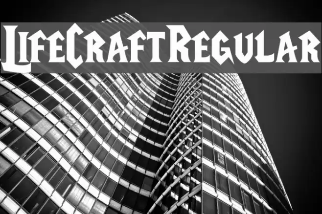 LifeCraftRegular Font examples